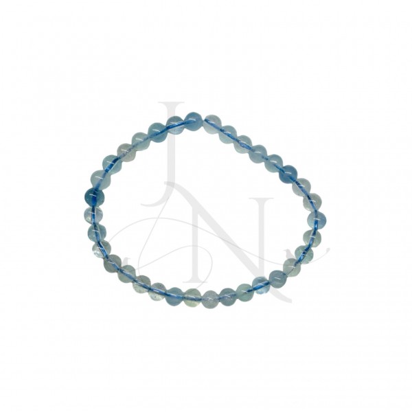 Bracelet Aigue Marine 6mm - Brésil - Qualité AA+