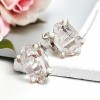 Boucles d'Oreilles Diamant de Herkimer