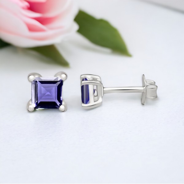 Boucles d'Oreilles Iolite