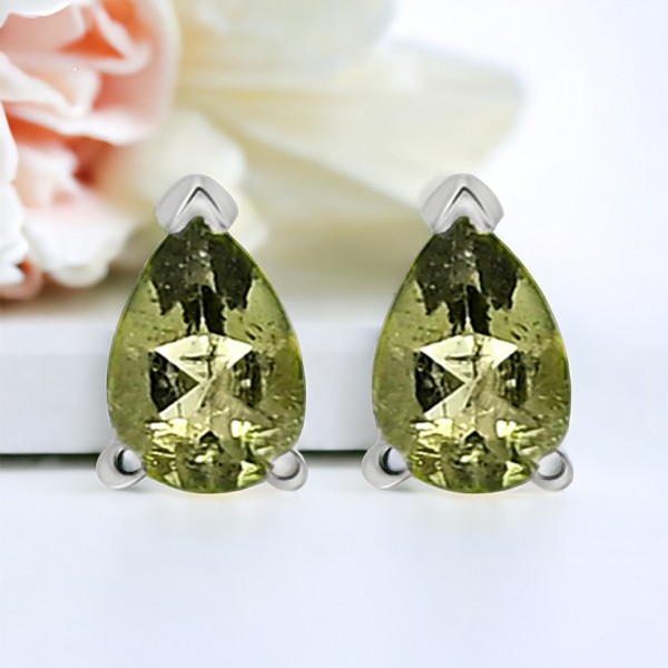 Boucles d'Oreilles Moldavite