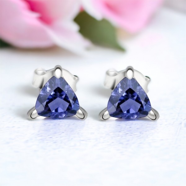 Boucles d'Oreilles Iolite