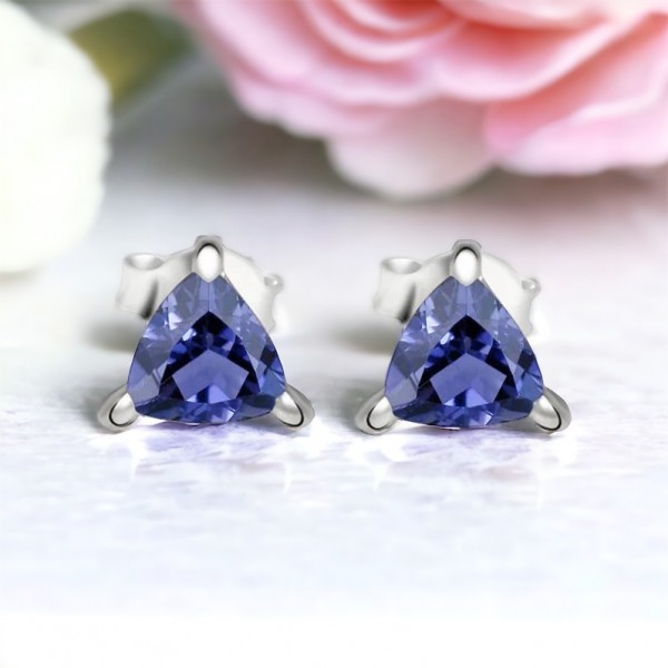 Boucles d'Oreilles Iolite