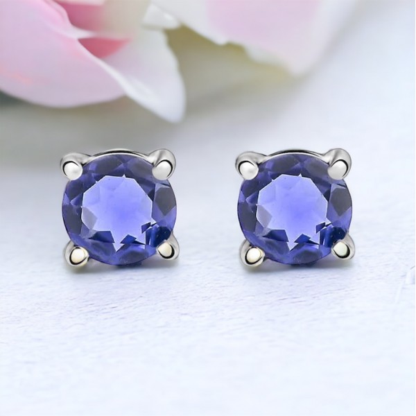 Boucles d'Oreilles Iolite