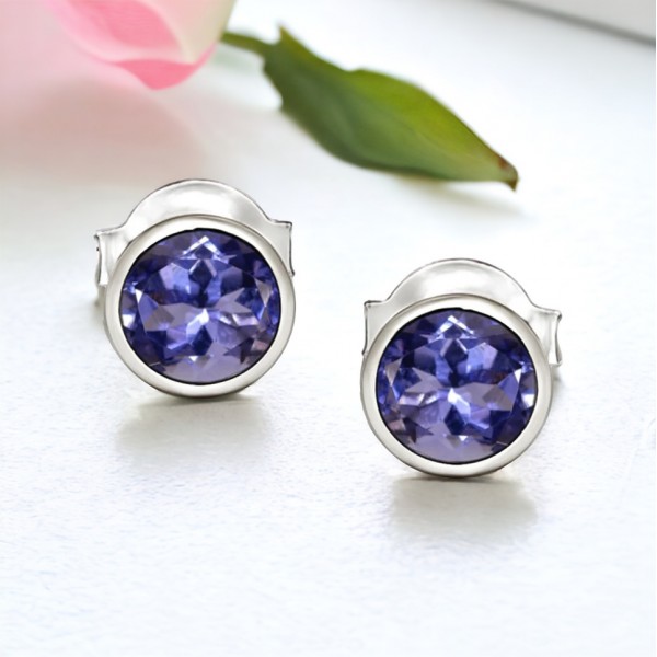 Boucles d'Oreilles Iolite