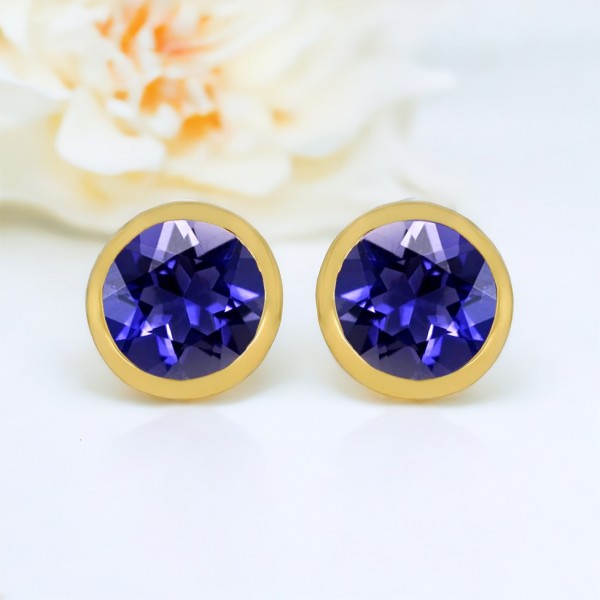 Boucles d'Oreilles Iolite