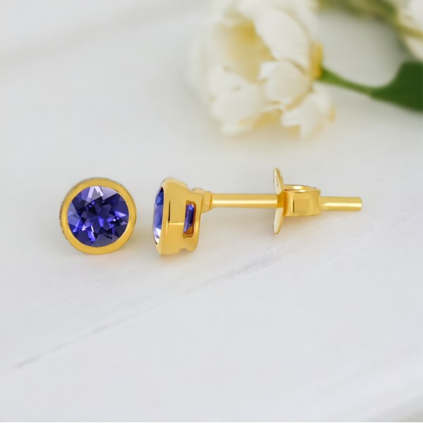 Boucles d'Oreilles Iolite