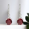 Boucles d'Oreilles Grenat