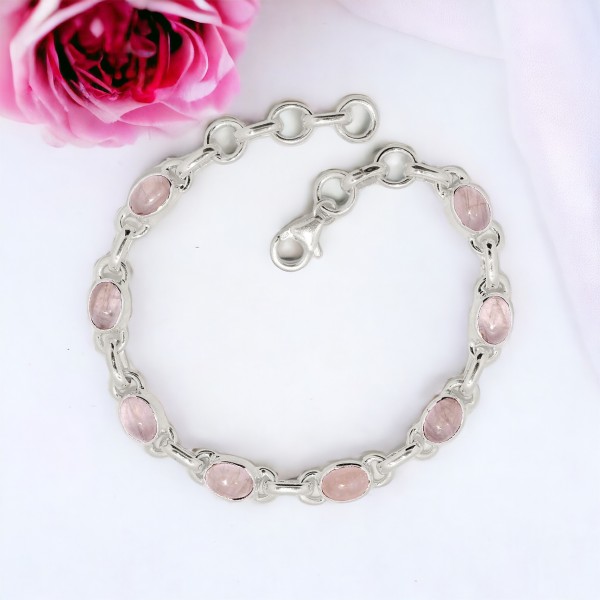 Bracelet Quartz Rose - Qualité AAA