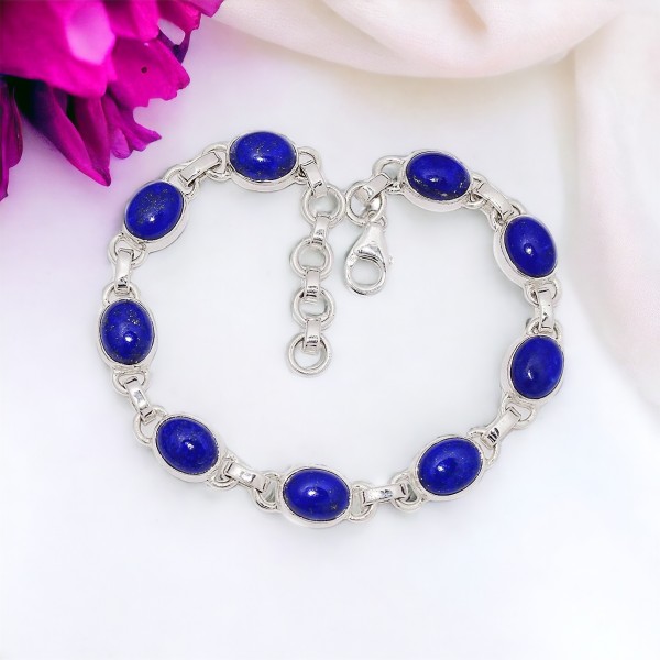 Bracelet Lapis Lazuli - Qualité AAA