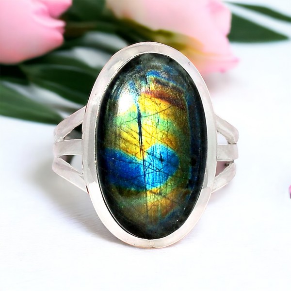 Bague Spectrolite