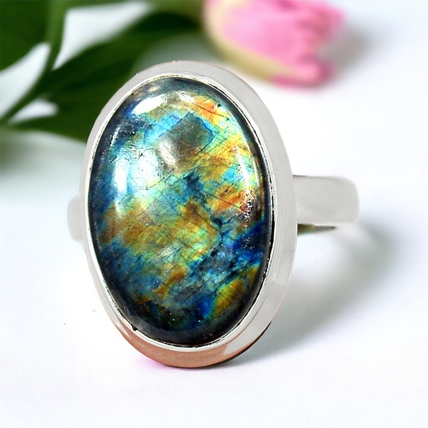 Bague Spectrolite