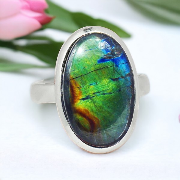 Bague Spectrolite