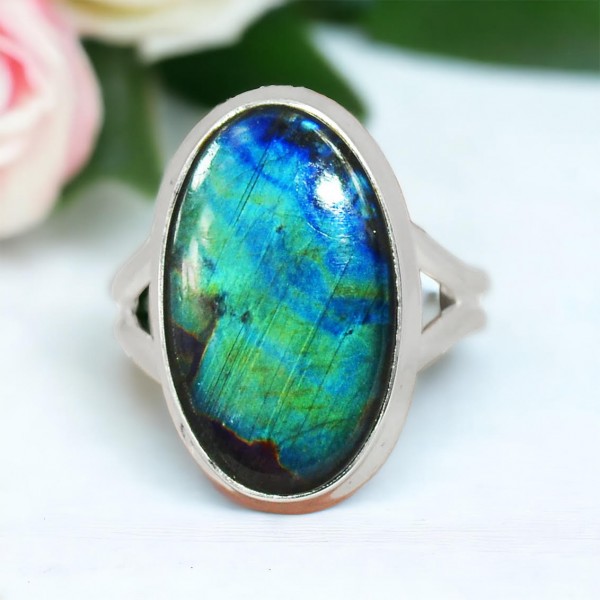 Bague Spectrolite