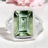 Bague Prasiolite - Rectangle