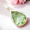 Pendentif Prasiolite - Poire