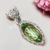 Pendentif Prasiolite - Marquise