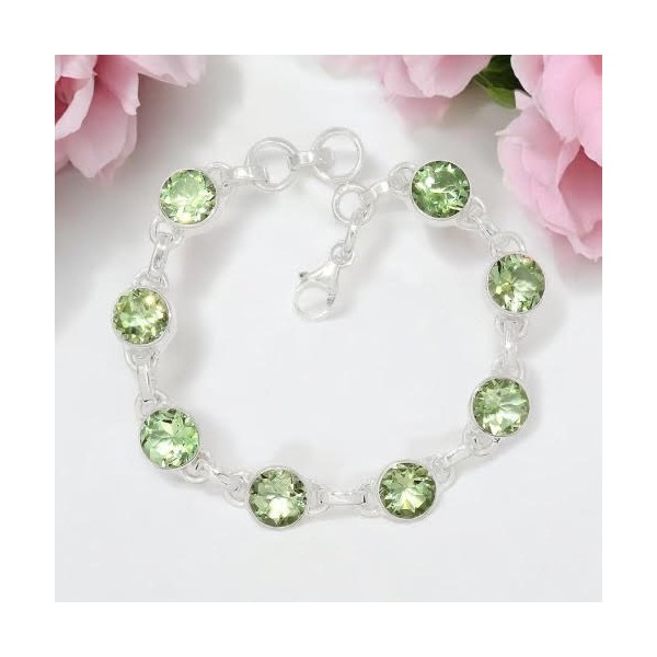 Bracelet Prasiolite - Ronde