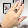 Bague Onyx Noire - Amande