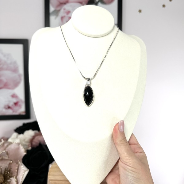 Pendentif Onyx Noire