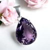 Pendentif Amethyste Facetté - Poire