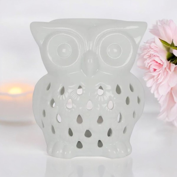 Bruleur a Huile/Fondant - Hibou Blanc