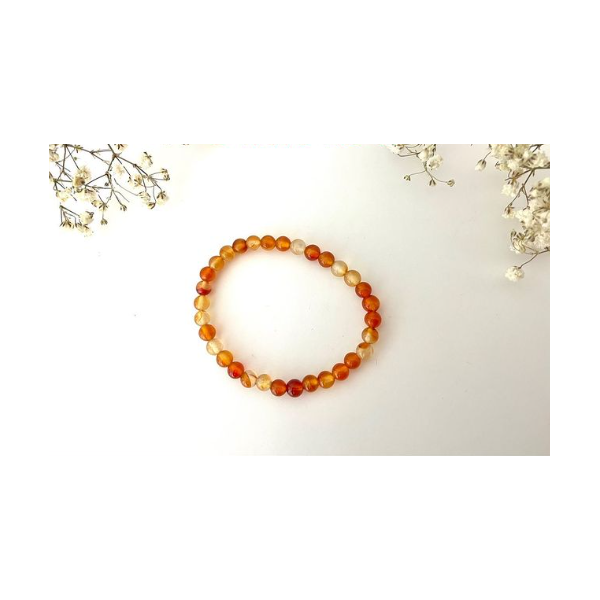 Bracelet Cornaline 6mm