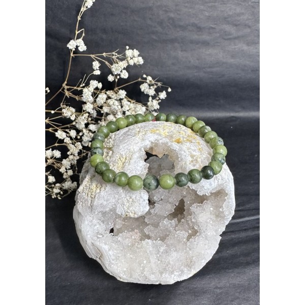 Bracelet Jade Néphrite 6mm